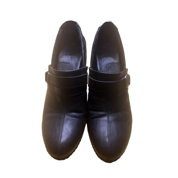 B.o.c Concept By Born Channi Booties Ankle Boots Heesl Leather Black Size 9 - Picture 1 of 12